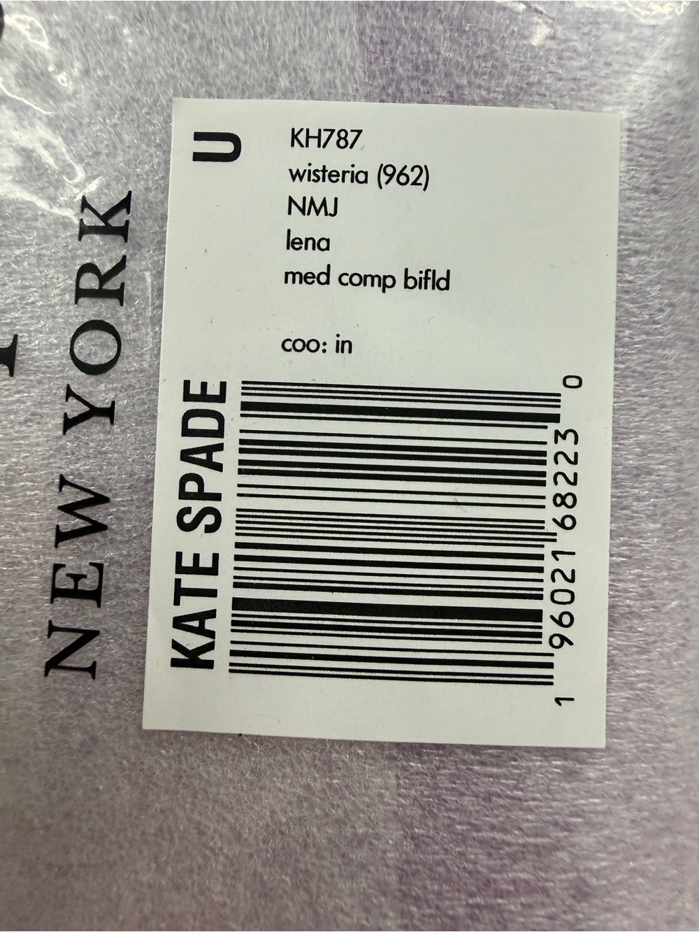 NWT Lena Medium Bifold Wallet-Wisteria Purple - Picture 8 of 11
